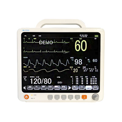12.1 इंच टच स्क्रीन ETCO2 मॉड्यूल ICU के लिए पोर्टेबल मल्टी पैरामीटर रोगी मॉनिटर
