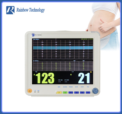 पोर्टेबल 12.1 इंच भ्रूण हृदय गति मॉनिटर 3 पैरामीटर लाइटवेट डस्ट फ्री
