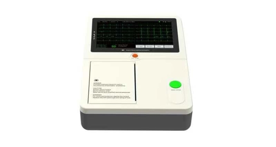 पोर्टेबल 7 इंच टच स्क्रीन 12 लीड 3 चैनल ईसीजी मशीन