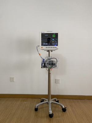 आईसीयू कक्ष के लिए 1 साल की वारंटी के साथ 12.1 इंच पोर्टेबल ईसीजी मशीन महत्वपूर्ण संकेत मॉनिटर