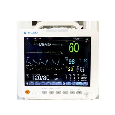 सस्ते 38*20*41CM आकार के 3.24kg शुद्ध वजन वाले रोगी मॉनिटर ECG मॉनिटर, ICU कक्ष के लिए मूवेबल स्टैंड के साथ