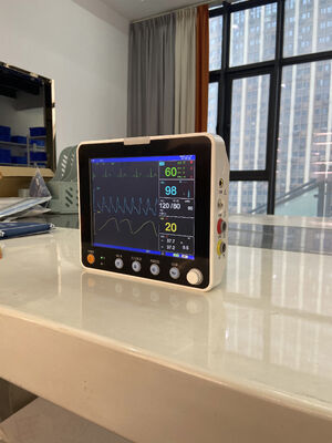 8 इंच रंगीन एलसीडी डिस्प्ले 6 पैरामीटर अस्पताल प्राथमिक चिकित्सा रोगी मॉनिटर