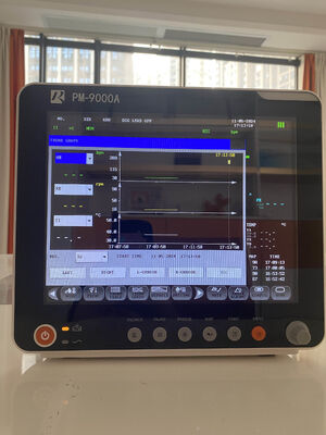 12.1 Inch Color LCD Display Multi Parameter Patient Monitor with Trolley/Wall Bracket Compatibility and ISO Certification