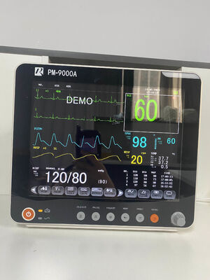 12.1 Inch Color LCD Display Multi Parameter Patient Monitor with Trolley/Wall Bracket Compatibility and ISO Certification